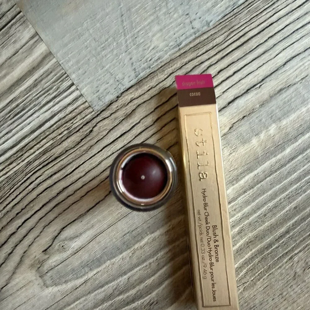 Stila Hydro-Blur Cheek Duo Dragon Fruit Cocoa Blush & Bronzer 0.33oz NIB